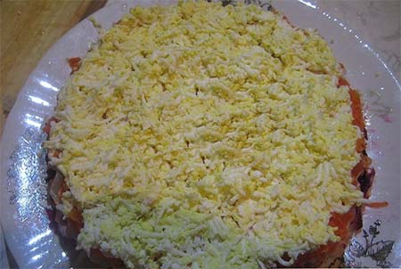 Овощная горка (слоеный салат) рецепт, ингредиенты. Фото готового блюда